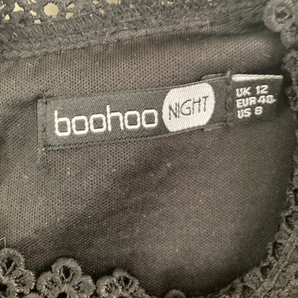 Boohoo black mini dress. Size 6 - Picture 4 of 4